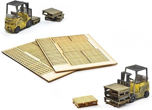 SCIENTIFIC Kit de paleta de madera para escala HO Diorama