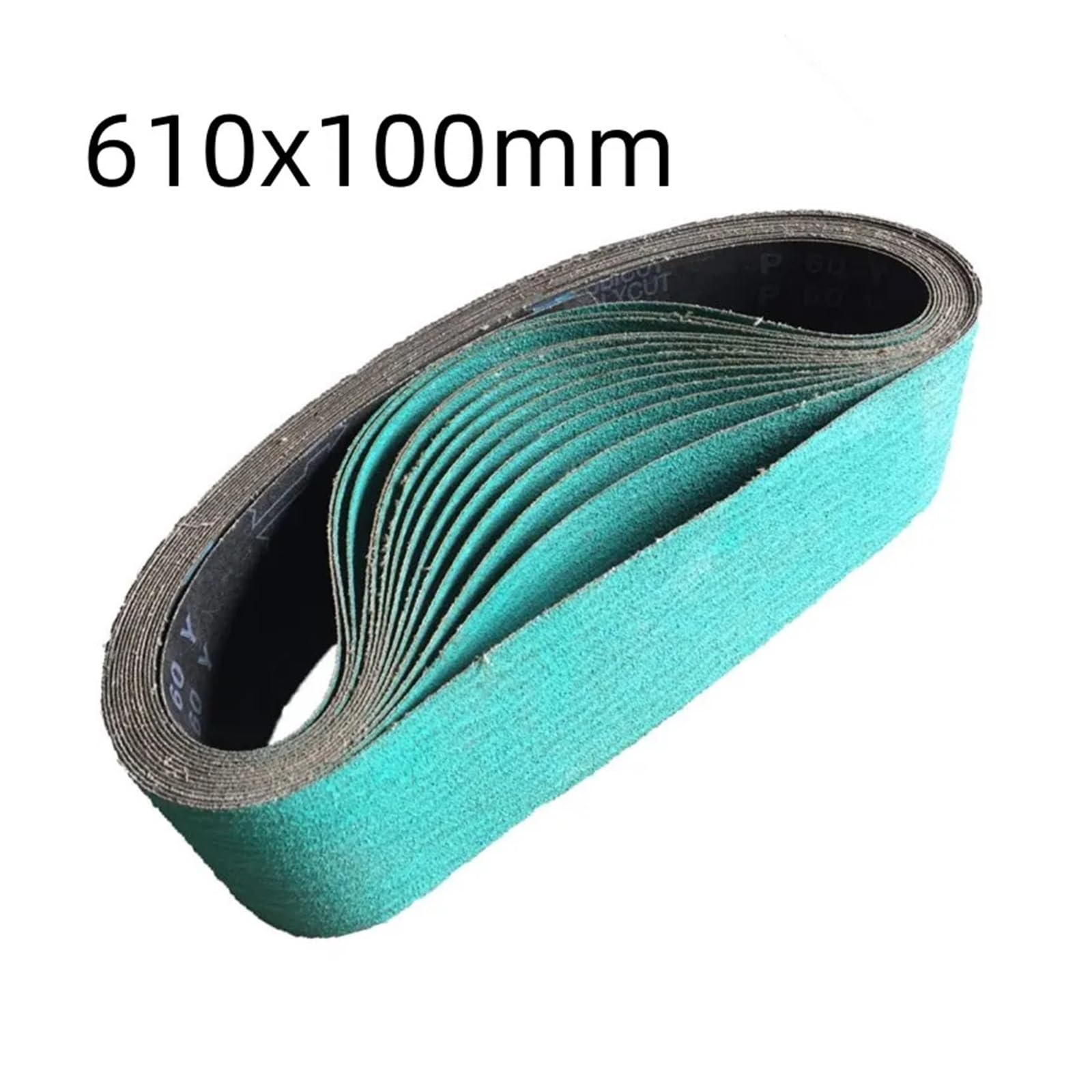 1 pz 60 * 260 MM/20 * 520 MM/100 * 610 MM/50 * 2100 MM Nastri Abrasivi P40-P120 zirconio Corindone Nastro Abrasivo for La Lucidatura dell'Acciaio Inossidabile(60,20X520 MM)