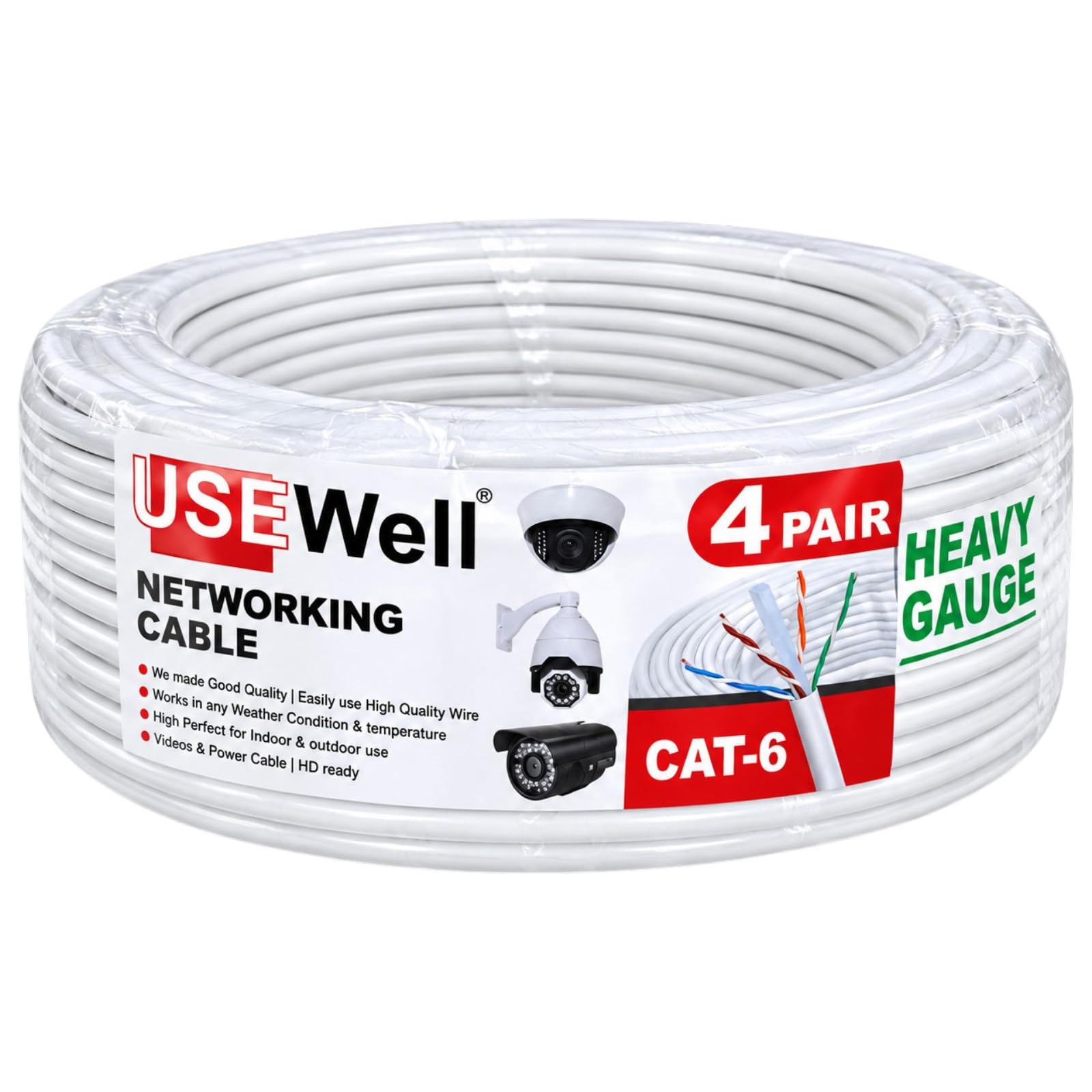 USEWELL 3+1 CCTV Cable - 45 Meter -7