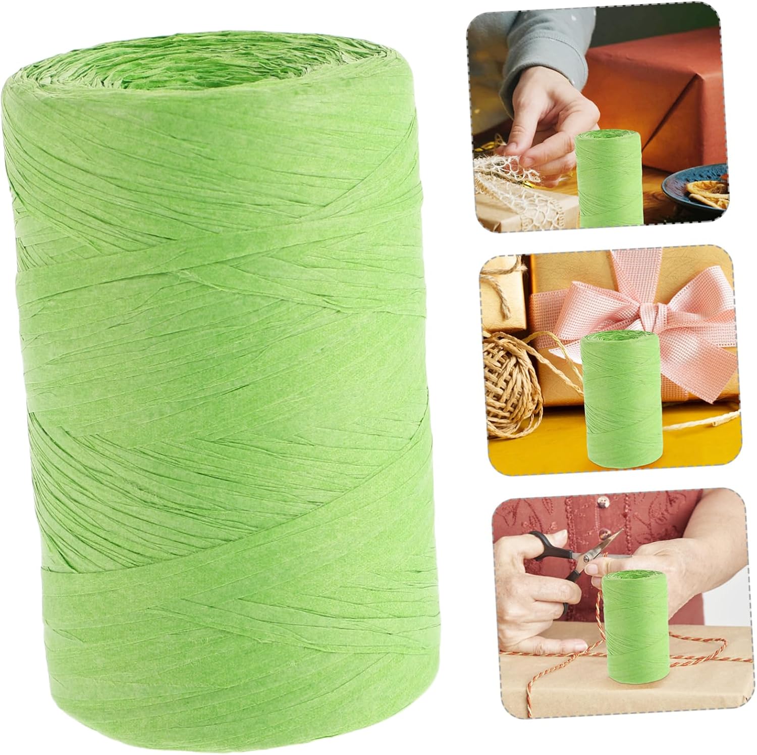 Christmas Raffia String Xmas Wrapping Raffia Cord Paper Ribbon Craft