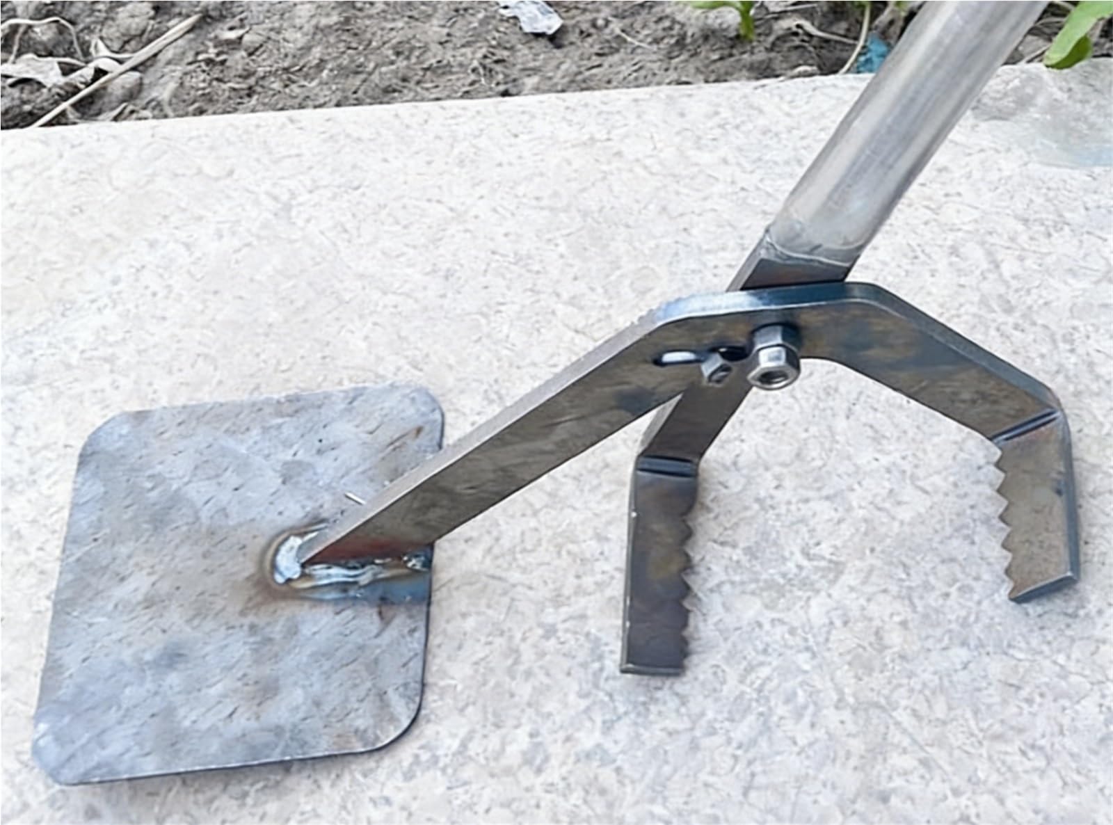 Robuster Hebel-Baumabzieher und Baumstumpfabzieher, tragbarer Zaunpfostenabzieher, manuelles Setzling- und Wurzelentfernungswerkzeug für Garten, Bauernhof