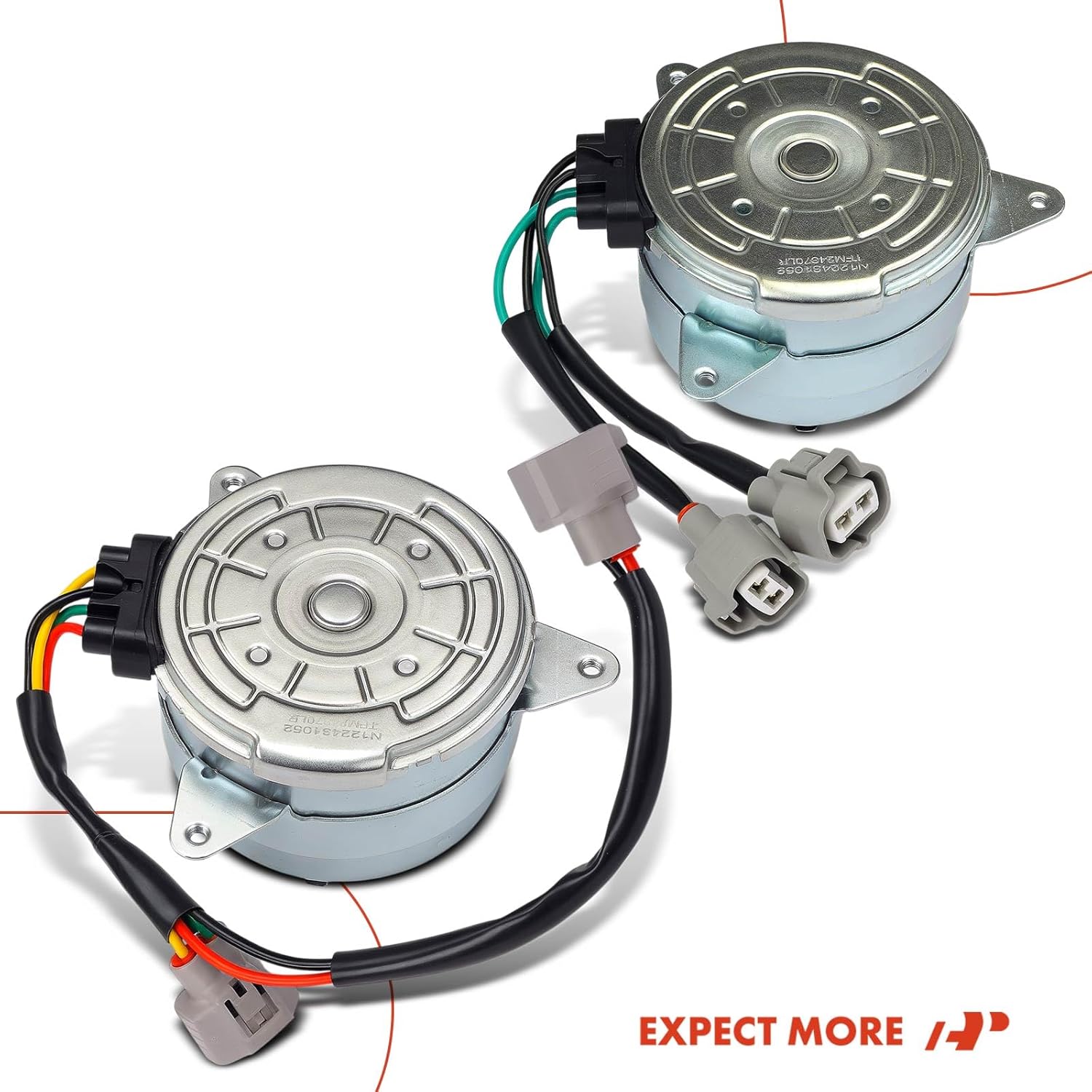 A-Premium Radiator Fan Motor Compatible with Infiniti QX70 2014-2015, Q70 2014-2017, FX50 2009-2013, M56 2011-2013 & Nissan GT-R GTR 2017-2021, Left and Right Side