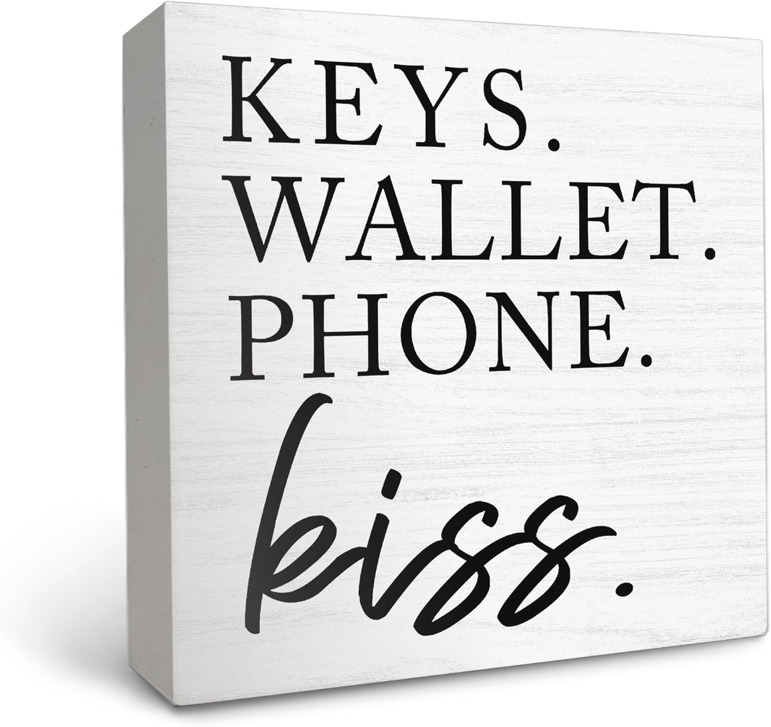 Amazon.com: OFlich Entryway Table Decor Wooden Box Sign,Keys Wallet ...