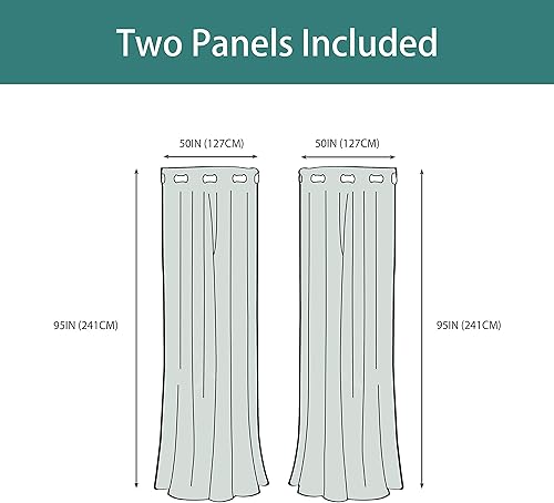 Miniatura 7 de LORDTEX Cortinas opacas texturizadas con aspecto de lino con forro aislante térmico, cortinas de ventana gruesas y pesadas con ojales para