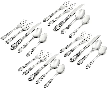 Oneida Wordsworth 20-Piece 18/0 Silverware Set for 4, Flatware