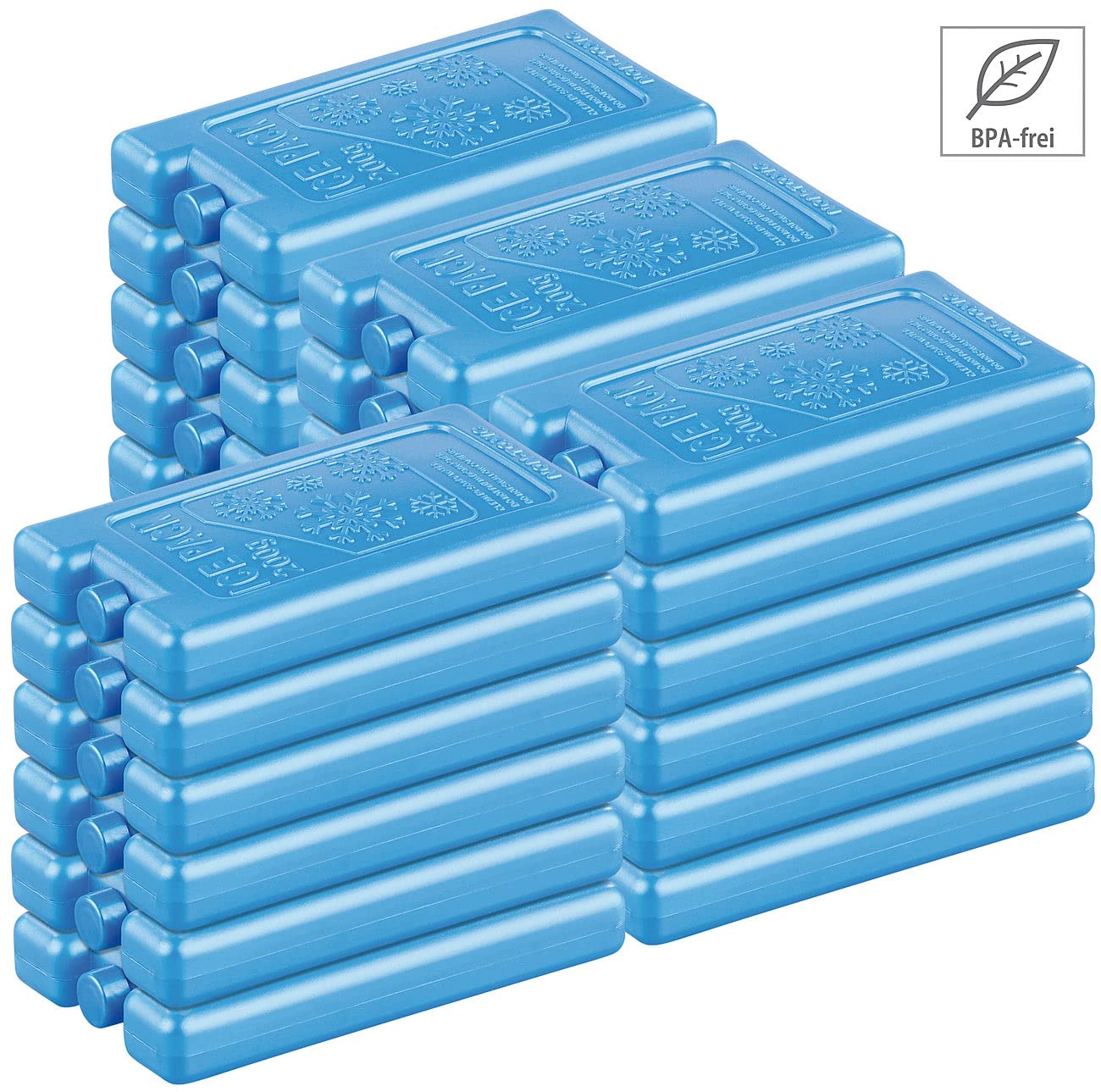 PEARL Kühlelemente: 24er-Sparpack Kühlakkus mit je 200g Füllung für bis 12 Stunden Kühlung (Kühl-Akku, Kühlakkus für Luftkühler, Akkus)