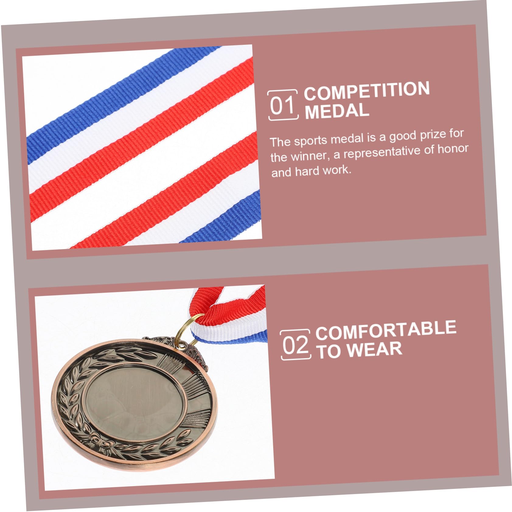WOONEKY Medallas de Metal 24 Piezas para Competiciones Estudiantiles
