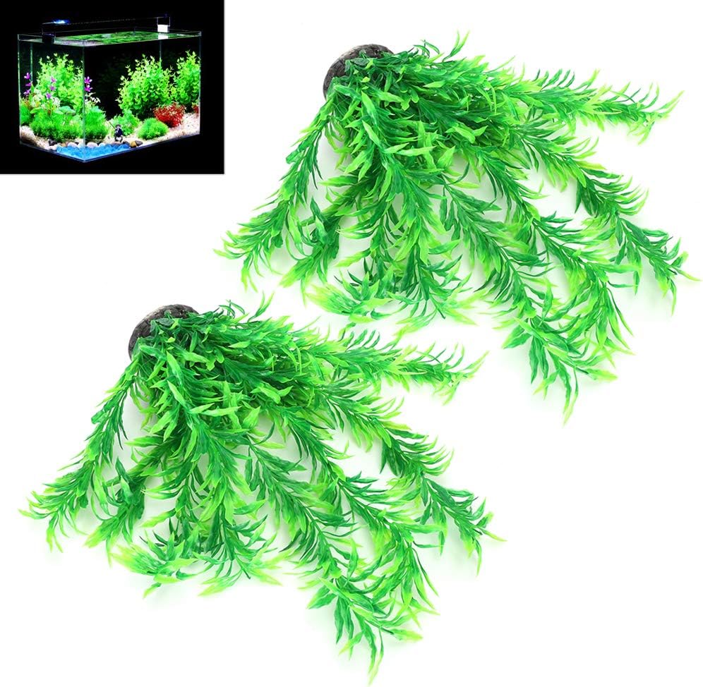 Aquarium Artificial Water Plant, Accessories Green Plants, Aquarium Decoration Artificial Water Plants for Fish Tank Landscape Green Ball Grass