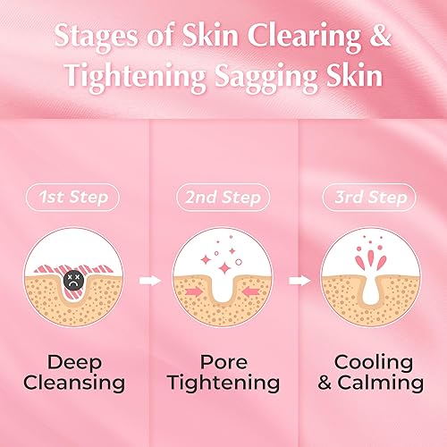 Miniatura 4 de APERIRE Máscara de poros de arcilla blanca, limpieza profunda y tratamiento de control de sebo, minimiza los poros y puntos negros para pieles