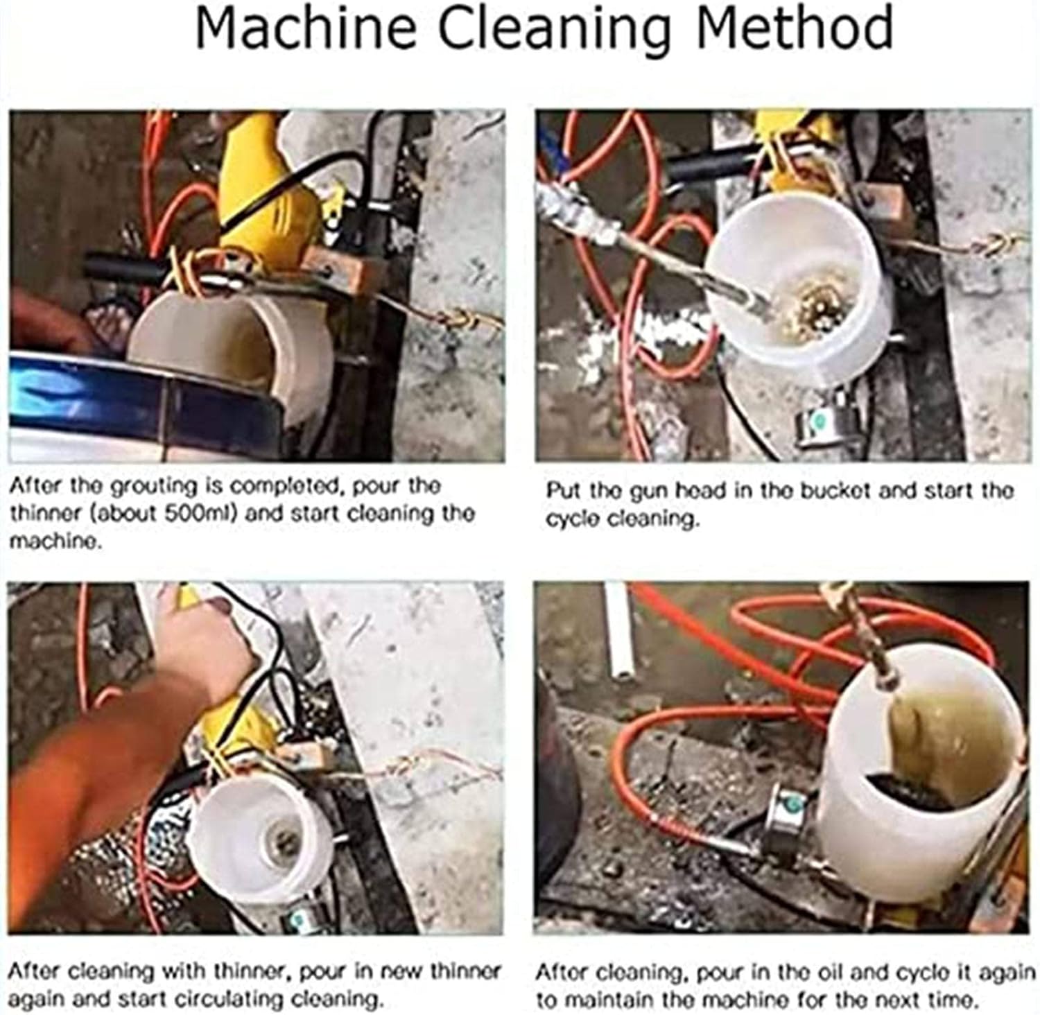 1100W High Pressure Grouting Machine,Electric Mortar Grouting Machine,Portable Cement Filling Grouting Tool,High Pressure Floor Grout Machine,for Concrete Cracks,Leakage Repair,220V