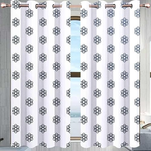 Miniatura 9 de Cortinas de acuarela para sala, cortinas de puerta de hojas de plantas, cortinas para Ventanas de Cuarto 85 pulgadas de ancho por 108 pulgadas de