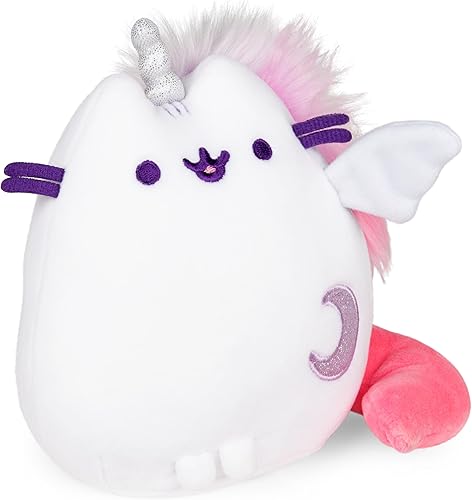 Miniatura 3 de GUND Pusheen Super Pusheenicorn - Peluche de gato Squisheen extra blando, blanco, 6 pulgadas