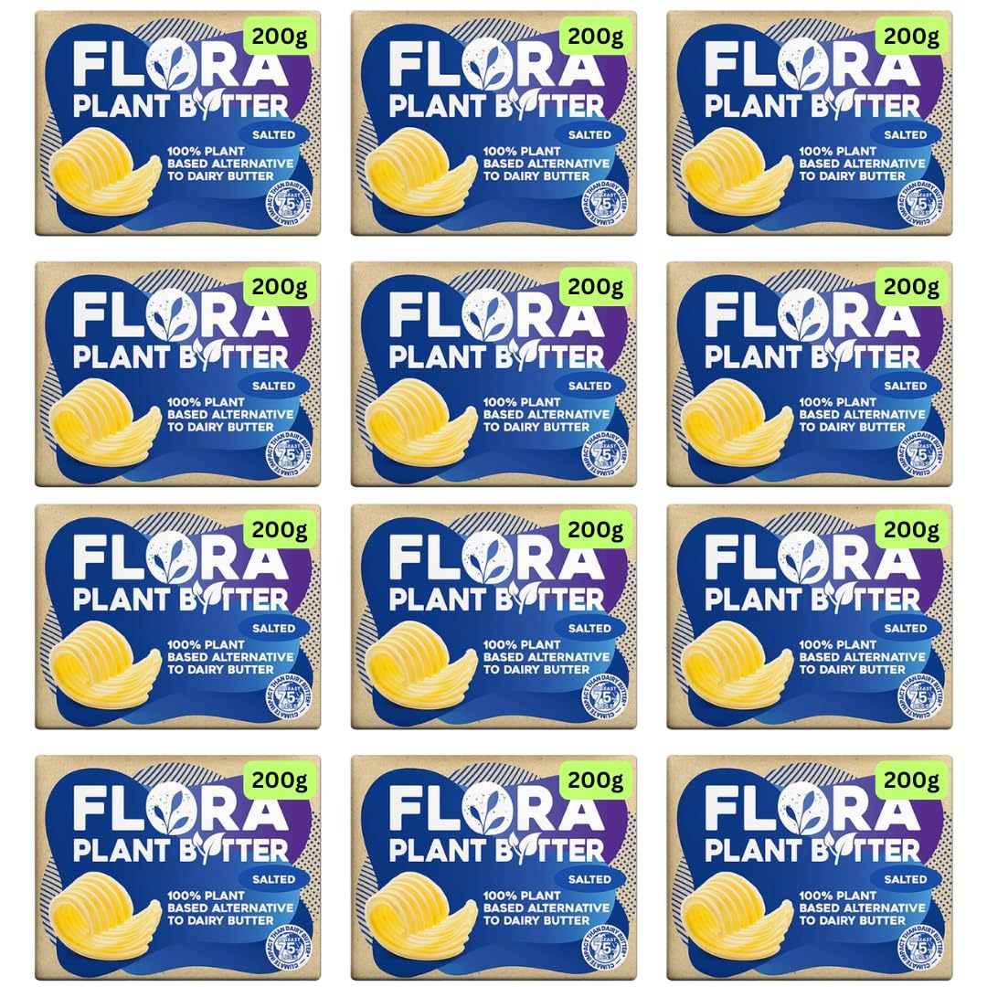 Vegan Butter Floras Salted Block Alternative 200g (12x200g)