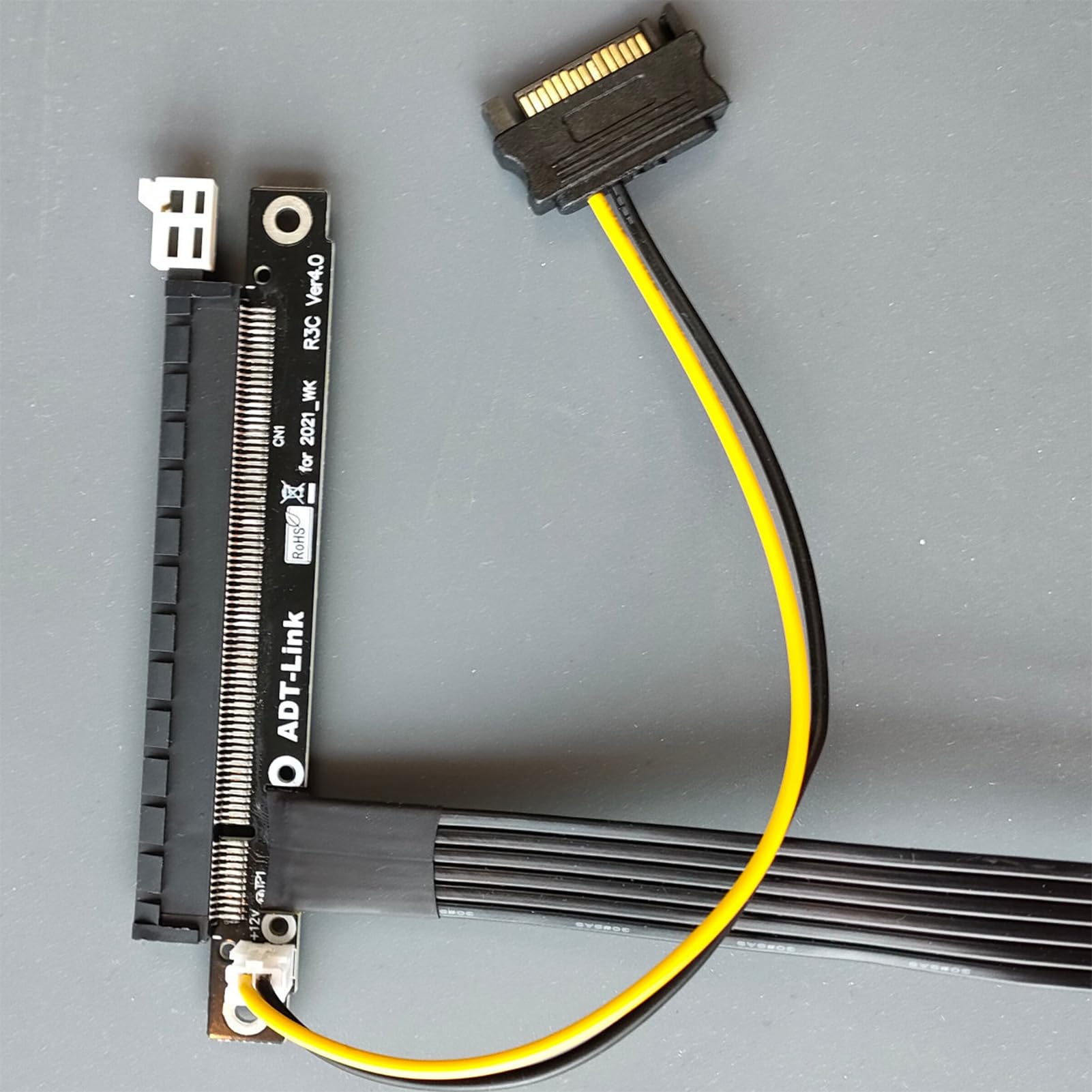ADT-Link przedłużacz M.2 do PCI-E 4.0 X16, Adtlink M.2 do Pci, przedłużacz adaptera karty graficznej, transmisja z pełną prędkością, wygodny proces konfiguracji, 25 cm dla lepszego przepływu pracy