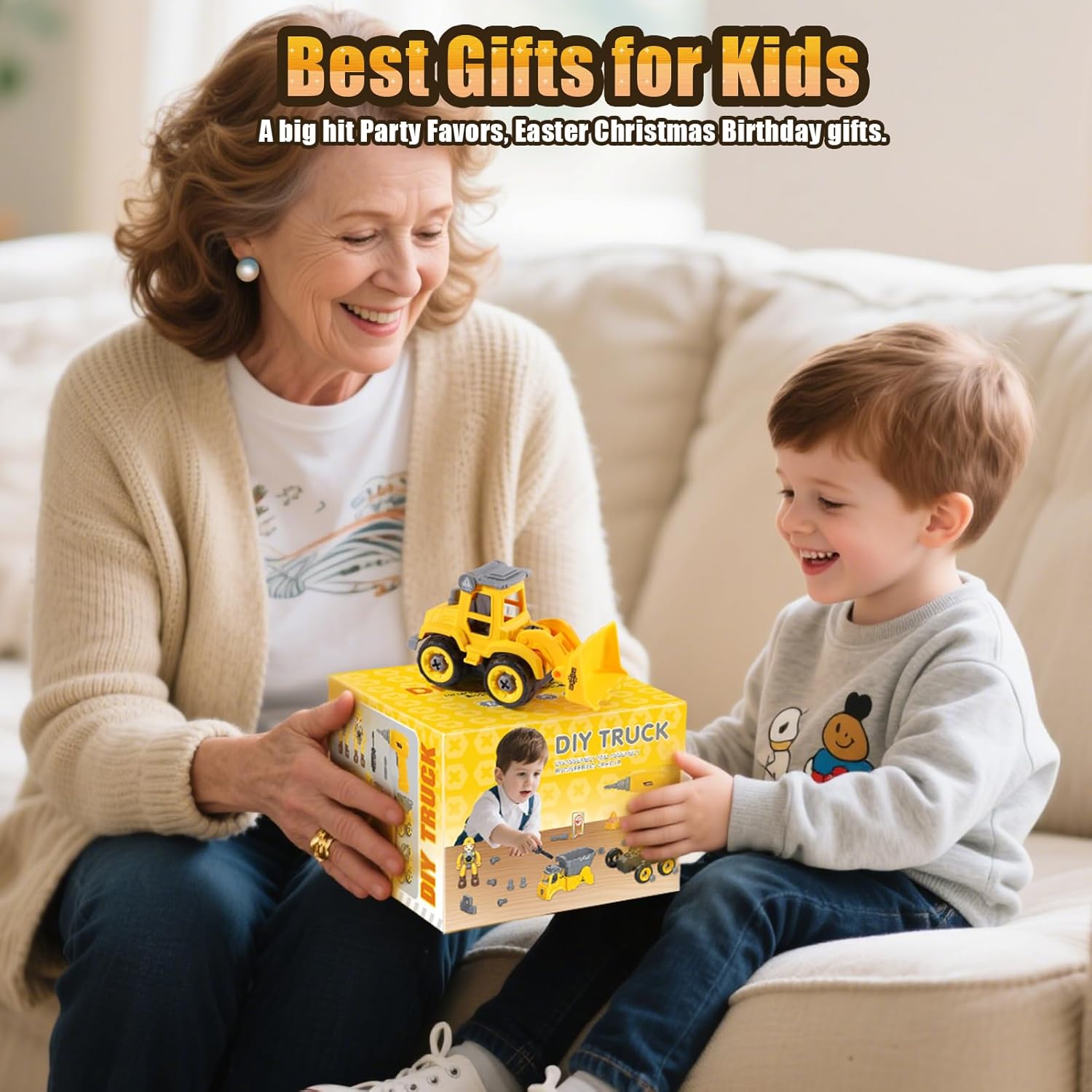 LUDILO Stem Building Toys for 3 4 5 6 7 8 Year Old Boys Birthday Gift Take Apart Construction Toys Set Beach Sand Box Toy Bundle