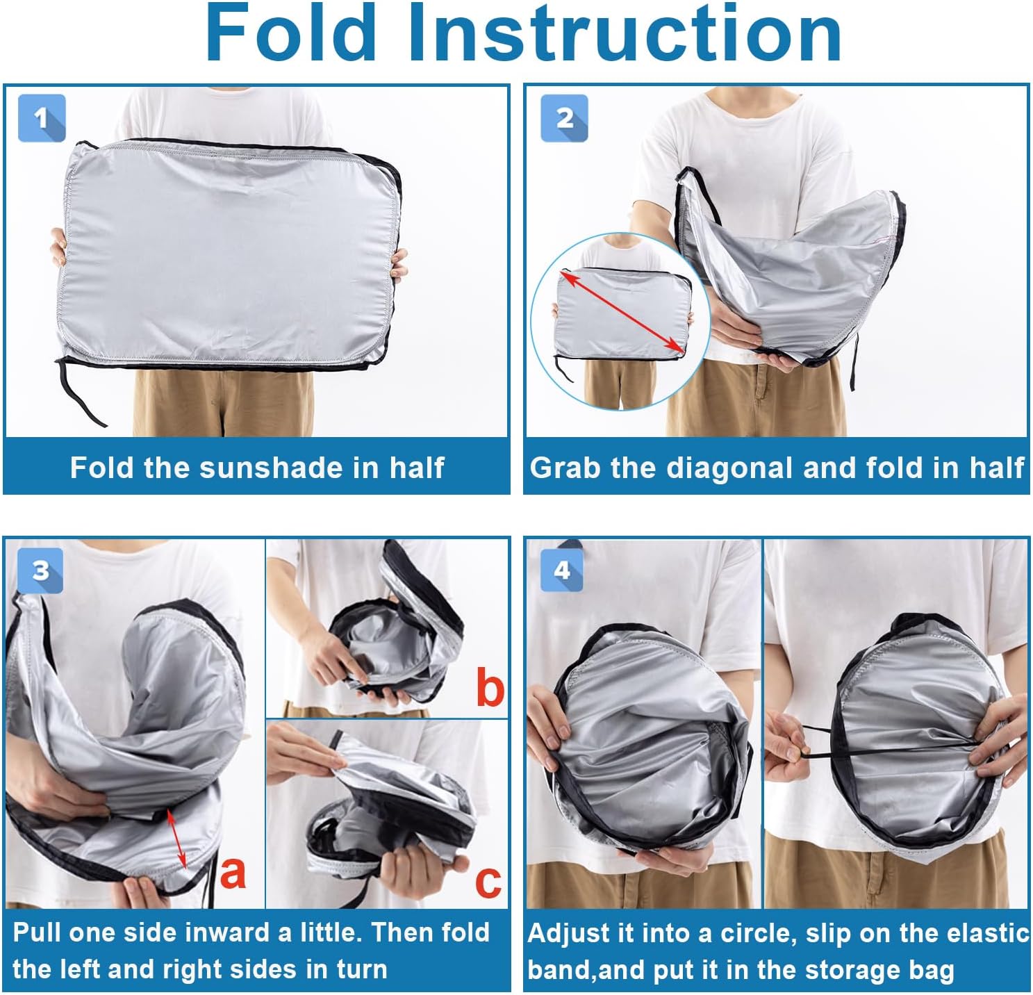 Premium Car Windshield Sun Shade for 2018-2022 Honda Accord Front Window Sun Visor Reflector 310T Thickened Blocks UV Rays Foldable Sunshade Car Interior Protection Accessories