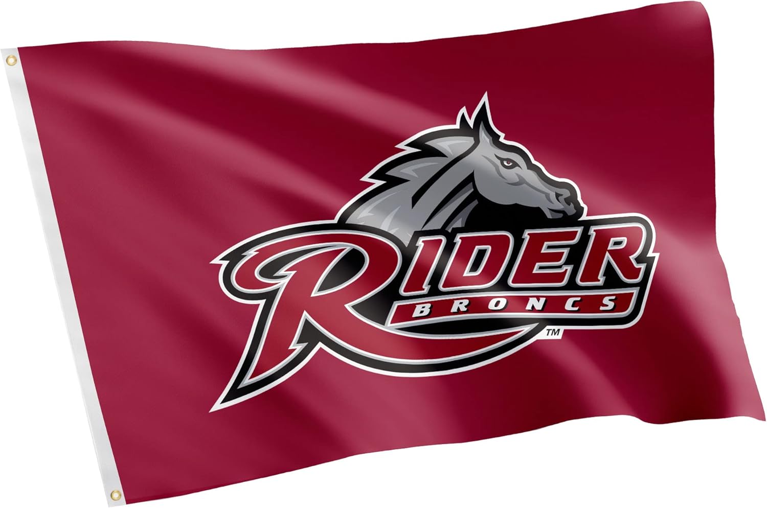 Desert Cactus Rider University RU Flag - 3 x 5 Feet Broncs Banner, Indoor/Outdoor Durable Fabric, 100% Polyester Design (Style 1)