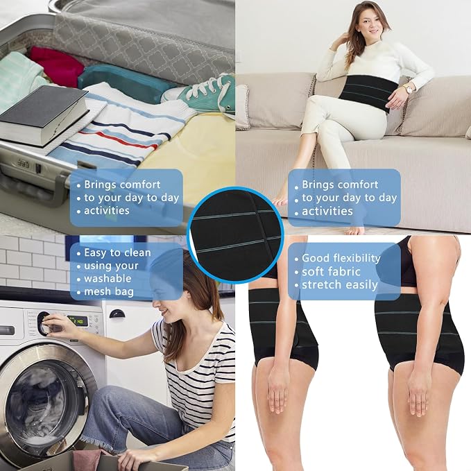 Faja post operatoria para hombre y mujer, cinturón abdómen, compresión, elasticidad, transpirable miniatura 4