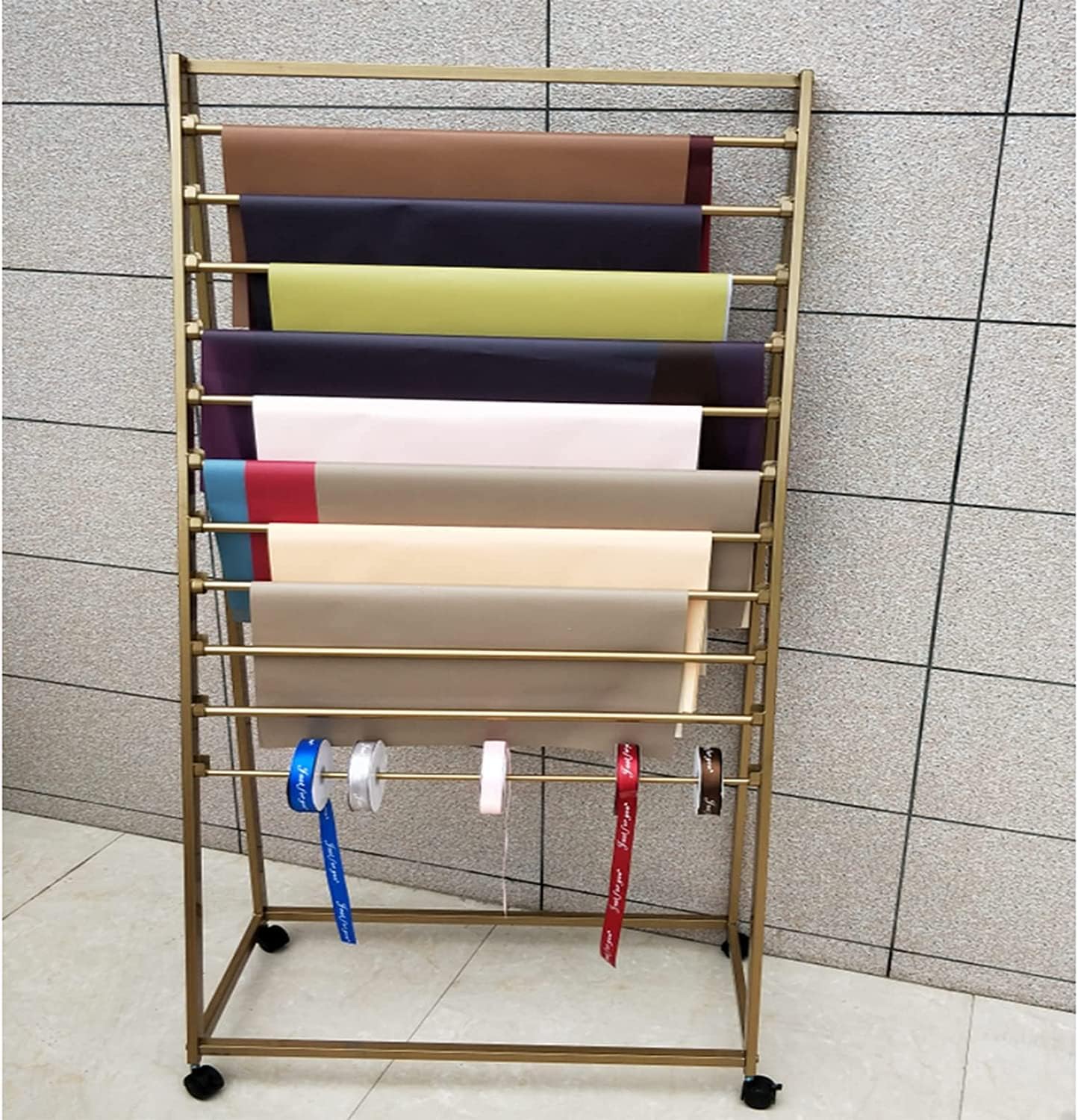 Scarf Organizer Stand Ribbon Holder Organizer Metal Scarf Rack, Large Capacity Pants