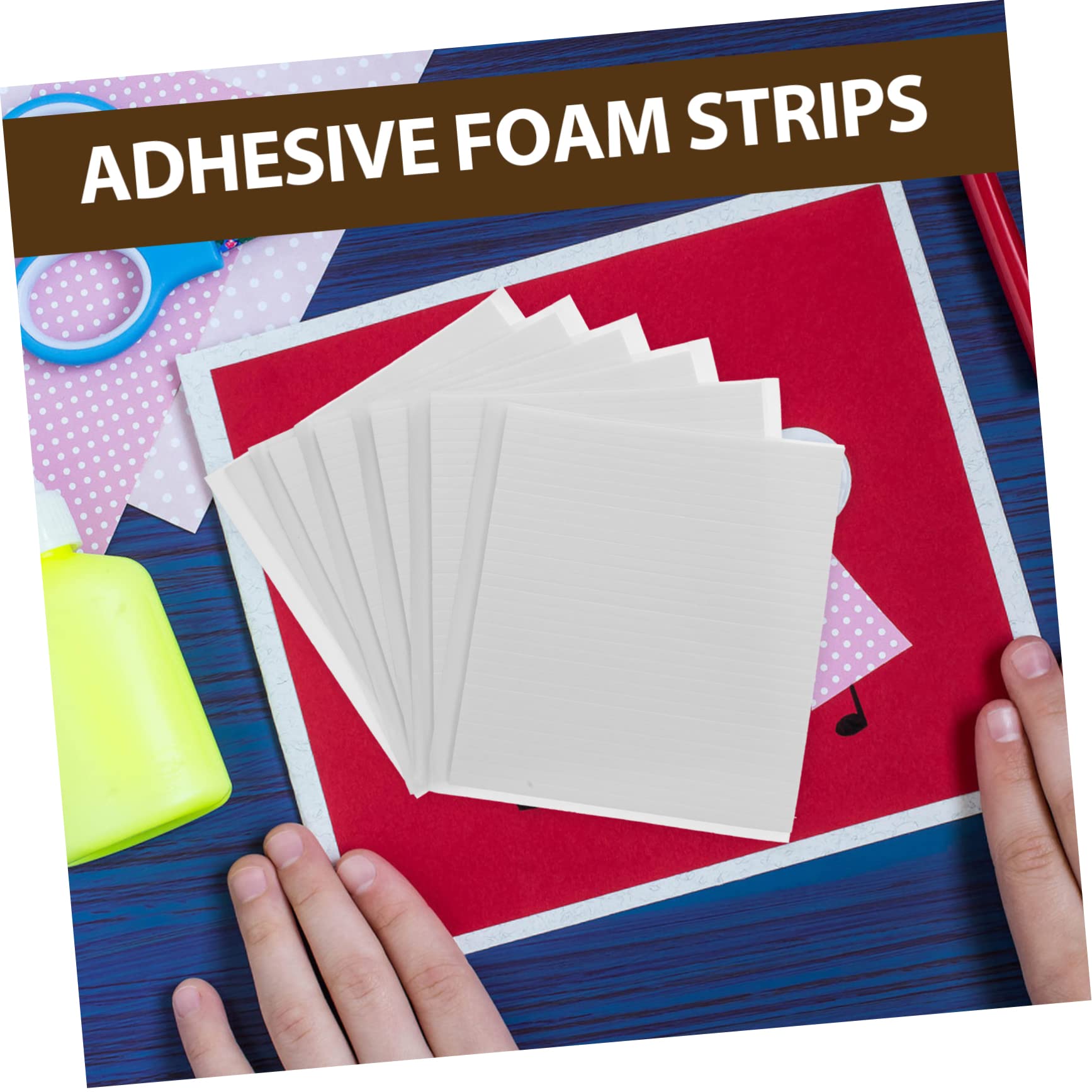 STOBOK 30blätter Eva Doppelseitige Klebefolie Für Bastelarbeiten Hochwertige Selbstklebende Schaumstoffstreifen Für Scrapbooking -projekte Und Dekoration