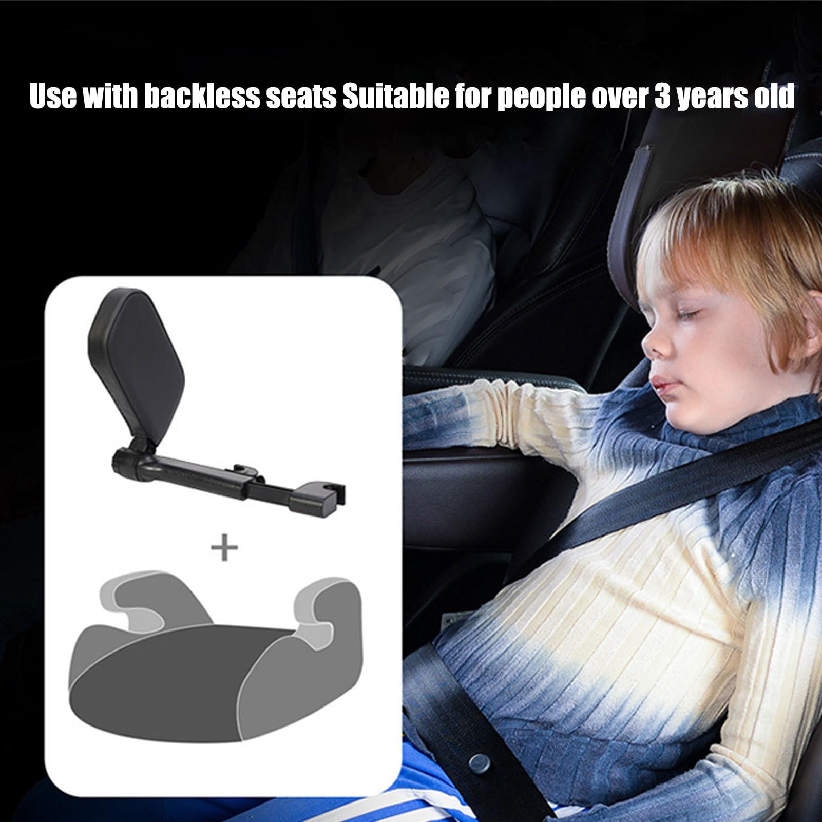 Oreiller de Cou Voiture Ajustable Respirant Portable Automobile
