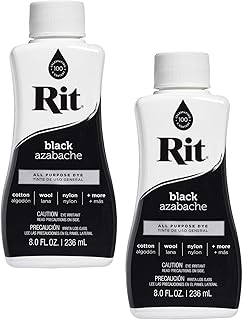 Rit All-Purpose Liquid Dye, 8 Ounce, Black - 2 Pack