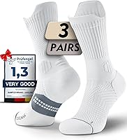 RunStrongerFeelBetter Bamboo Viscose Compression Running Socks - 15-20mmHg Anti-Blister, Moisture-Wicking for Hiking, Basketball, Golf