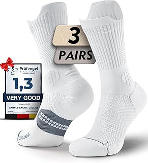 Compression Running Crew Socks, Coolmax Bamboo Viscose Lightweight