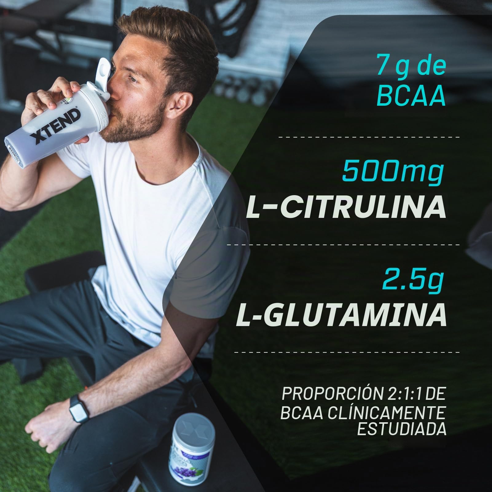 XTEND Original - Suplemento de BCAA en polvo - Frambuesa azul | Aminoácidos de cadena ramificada | 7 g de BCAA con electrolitos para una mayor hidratación y recuperación | 90 raciones