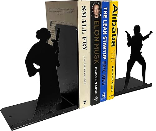 Miniatura 2 de Sujetalibros decorativo de metal, extremo de libro antideslizante, tapón de libro para decoración del hogar, oficina, estantes, 5.9 x 3.9 x 3.14