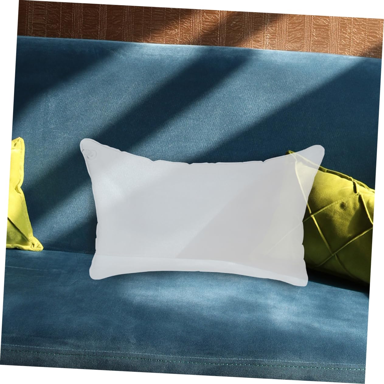 TOPBATHY 4piezas Almohada Inflable De Viaje Cojín De PVC Transparente Ligero y Resistente Al Agua para Camping Hogar y Oficina