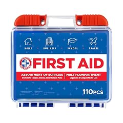 Be Smart Get Prepared 110 pc First Aid Kit Clean Treat Protect Minor Cuts Home Office Car School