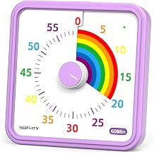 8-Inch Large Visual Timer for Kids 60-Minute Classroom Timer Magnetic
