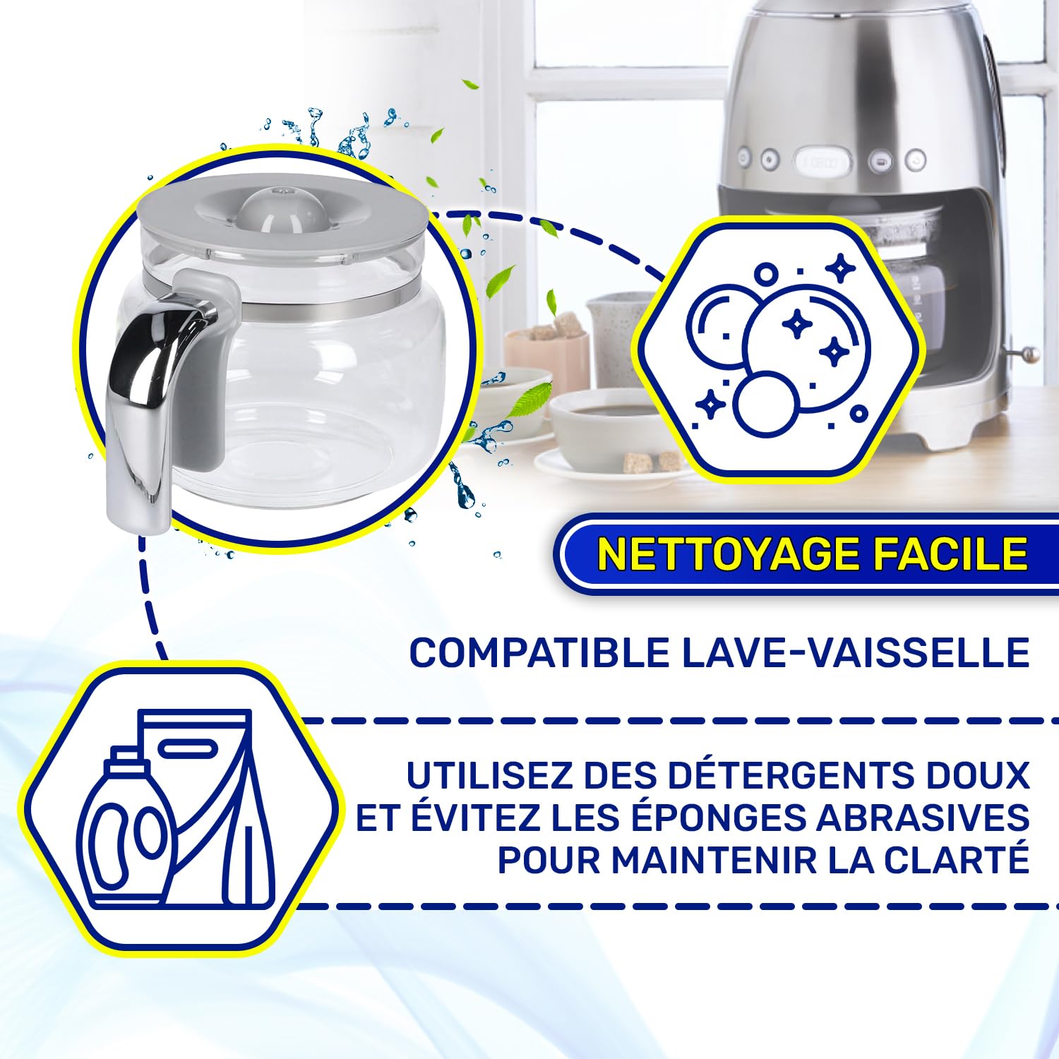 Verseuse pour Machine à Café avec Couvercle 200x150x130 mm DCGC01 pour Smeg | Garantie de 10 Ans - MONTERAL