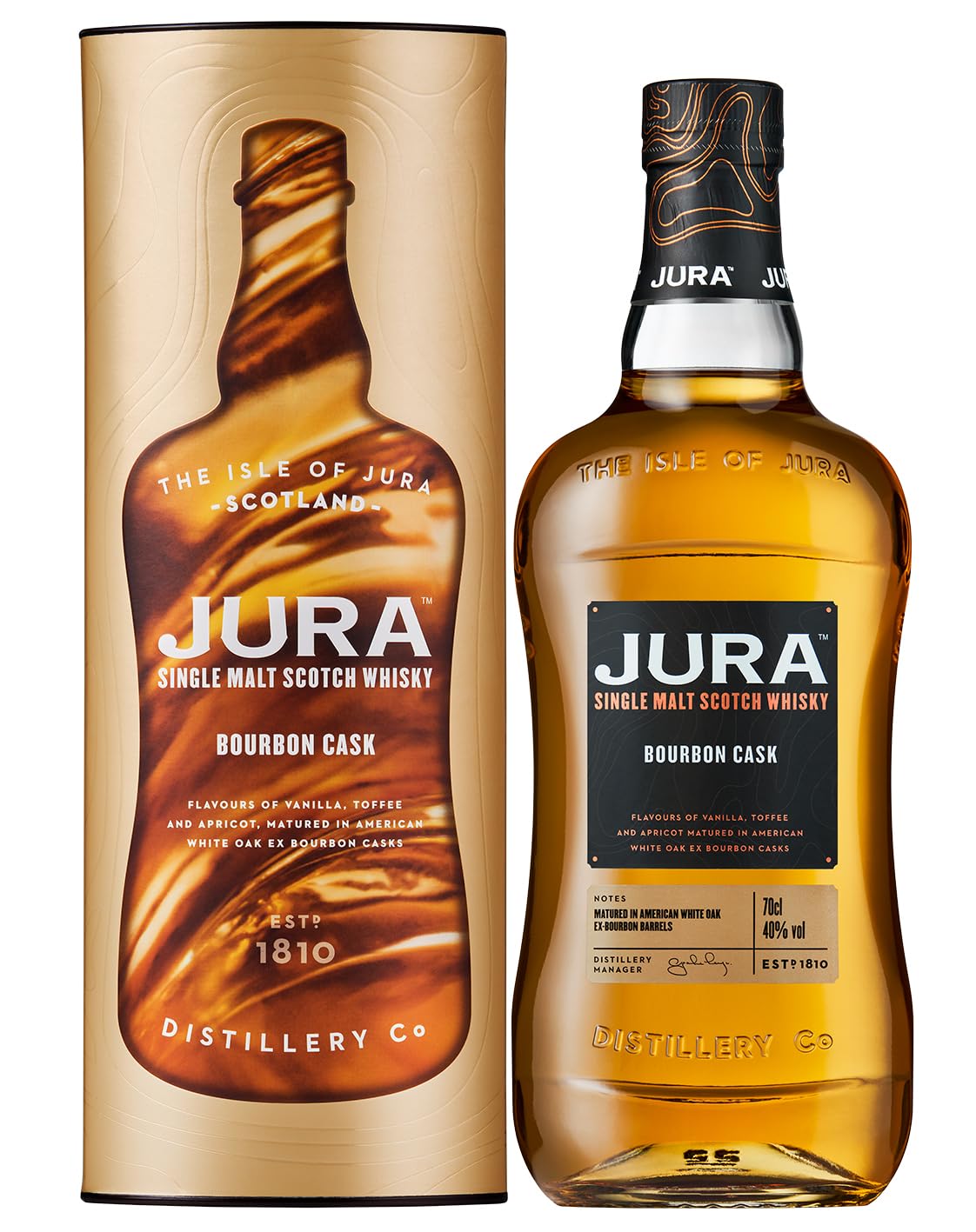 Jura BOURBON CASK Single Malt Scotch Whisky 40% Vol. 0,7l in Geschenkbox