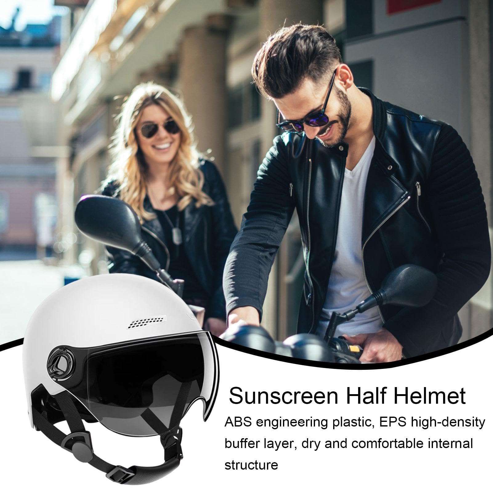 Casco Scooter, Casco Monopattino Elettrico Adulti, Mezzi Caschi Da Bici, Cascos Bicicletta Elettrico Con Visiera, Semicaschi Altamente Protettivi Unisex