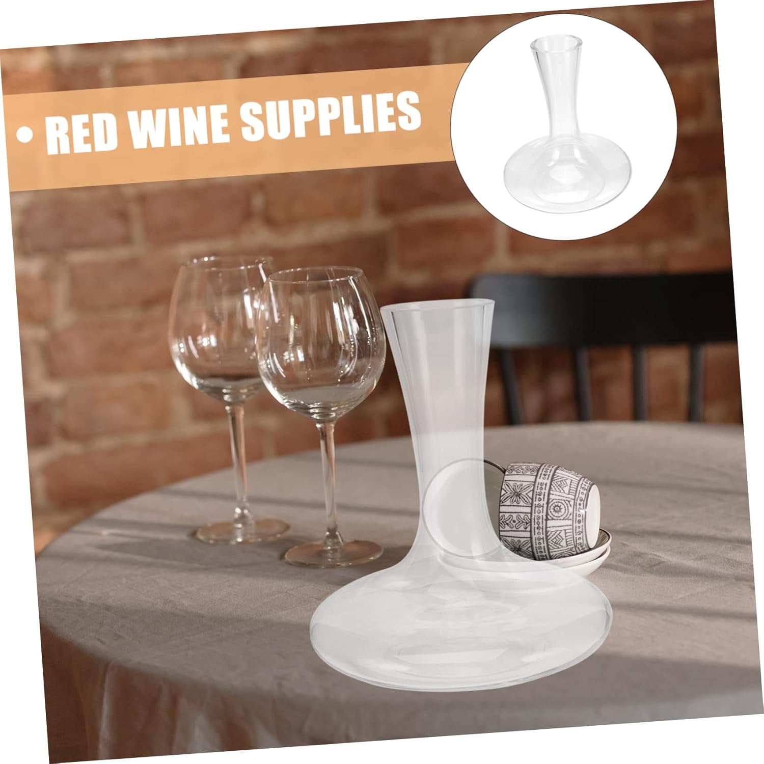 Red Wine Pourer Glass Decanter Aerator Carafe Lid Whisky Dispenser Liquor Divider Wine Jug for Serving