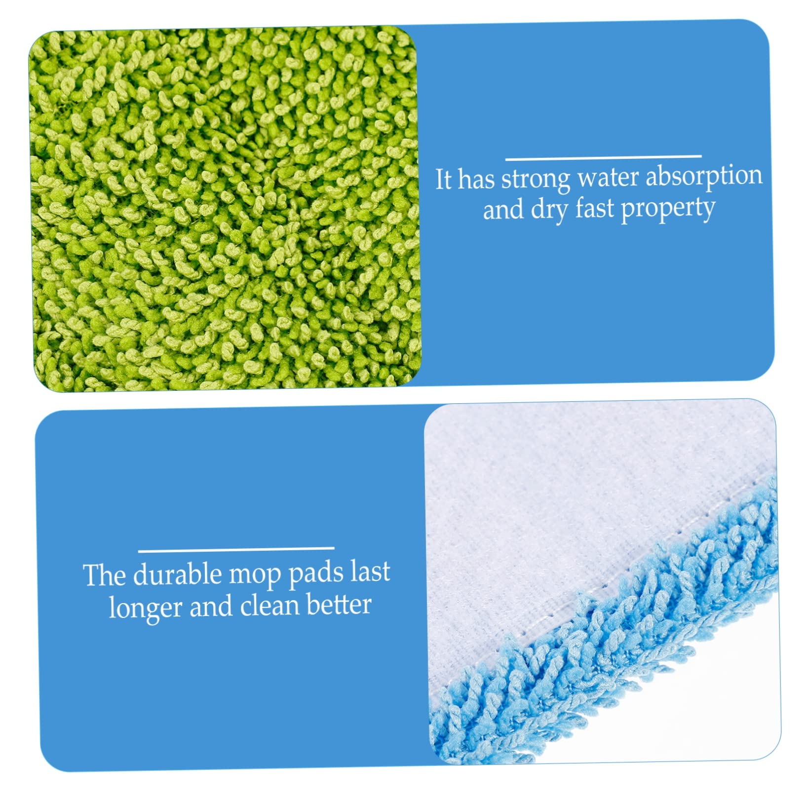 FOMIYES 6pcs Mop Replacement Cloth Mop Replacement Head Floor Cleaning Mop Cloth Replacement Mop Pad Mop Head Pad for Mop Mopping Pad Mop Pads Mop Replacement Pads