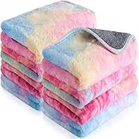 Vista 12 de Tudomro 8 Piezas Mantas para Conejillo de Indias Absorbentes Lavables Ropa de Cama de Vellón Animal Forros de Jaula Impermeables Reutilizables