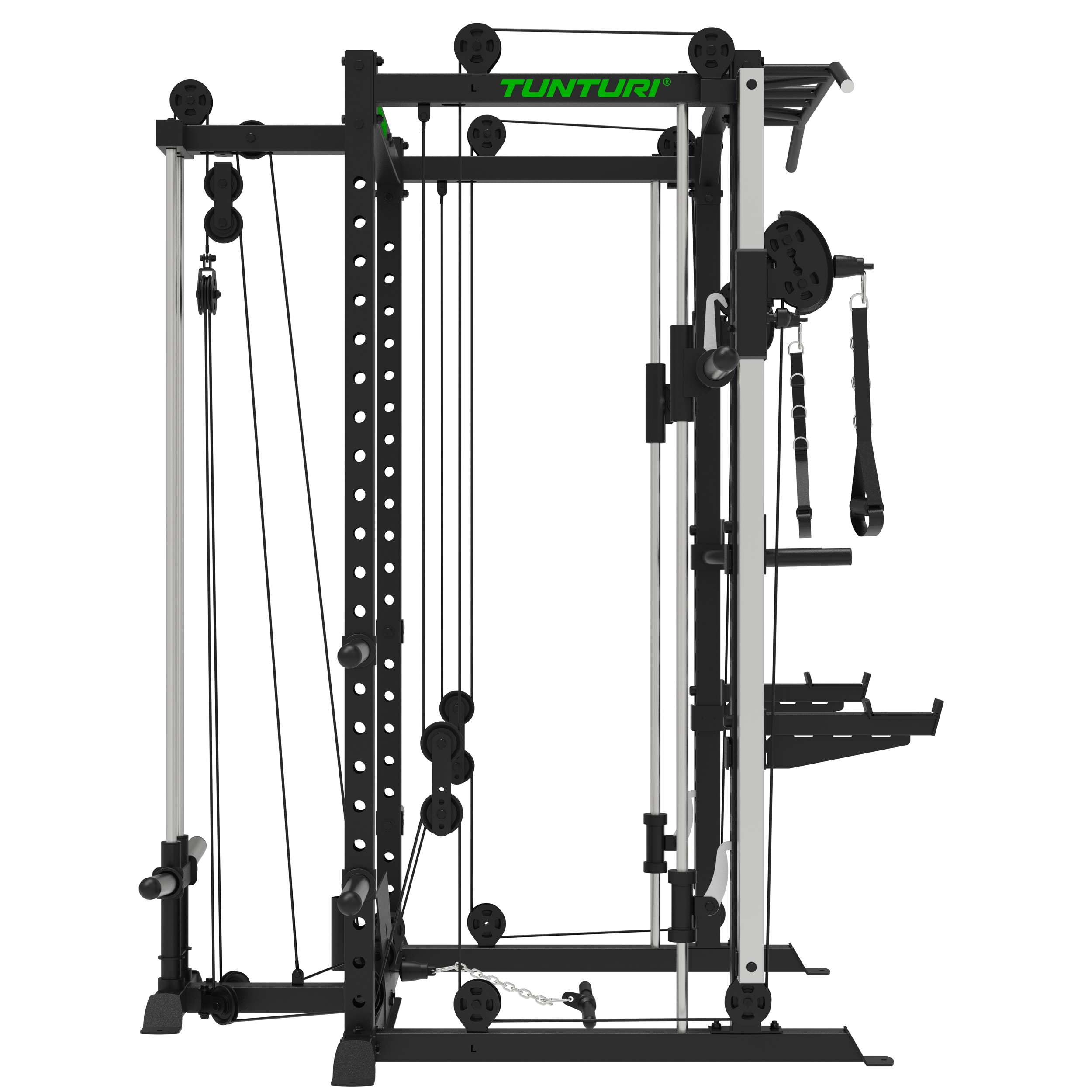 Tunturi SM90 Kraftstation - Fitness-Homegym - Fitnessgerät - Kompakt für den Heimgebrauch - Smith Machine - Full Smith - Kompakt - Inkl. kostenloser Fitness-App