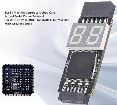 Motherboard Diagnostic Card, PCIE LPC Port PC Computer Debugging Card Kit, Laptop Diagnostic Adapter Card for PC Computer Debugging
