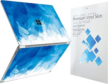 Protective Skin Decal Sticker for 2025 Surface Laptop 13" [Blue Paint] | Easy Bubble-Free Apply, Matte Finish, Anti-Scratch, Anti-Fingerprint, Residue-Free, Full Body, Vinyl Wrap, 360 Coverage