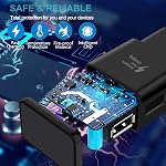 Powersky (3 Pack) Fast Adaptive USB Charger Block for Samsung Phone Galaxy S21, S20, S10, S9, S8, S7, Note10/9/8/7 and A Series, Wall Charger Tablet Charging Block Android Charger EP-TA20JBE