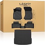 LASFIT Floor Mats for 2013-2018 Dodge Ram 1500/2500/3500 Crew Cab, For 2019-2024 Ram 1500 Classic Crew Cab (19-24 Only for Classic) All Weather Truck Mats (Only for 4 Full Doors) Custom Fit TPE Liners