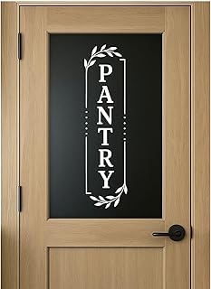 White Pantry Door Vinyl Decal, Removable Kitchen Pantry Decor, Farmhouse Decor, Housewarming Gift, Pantry Sign Sticker, 26 * 7"