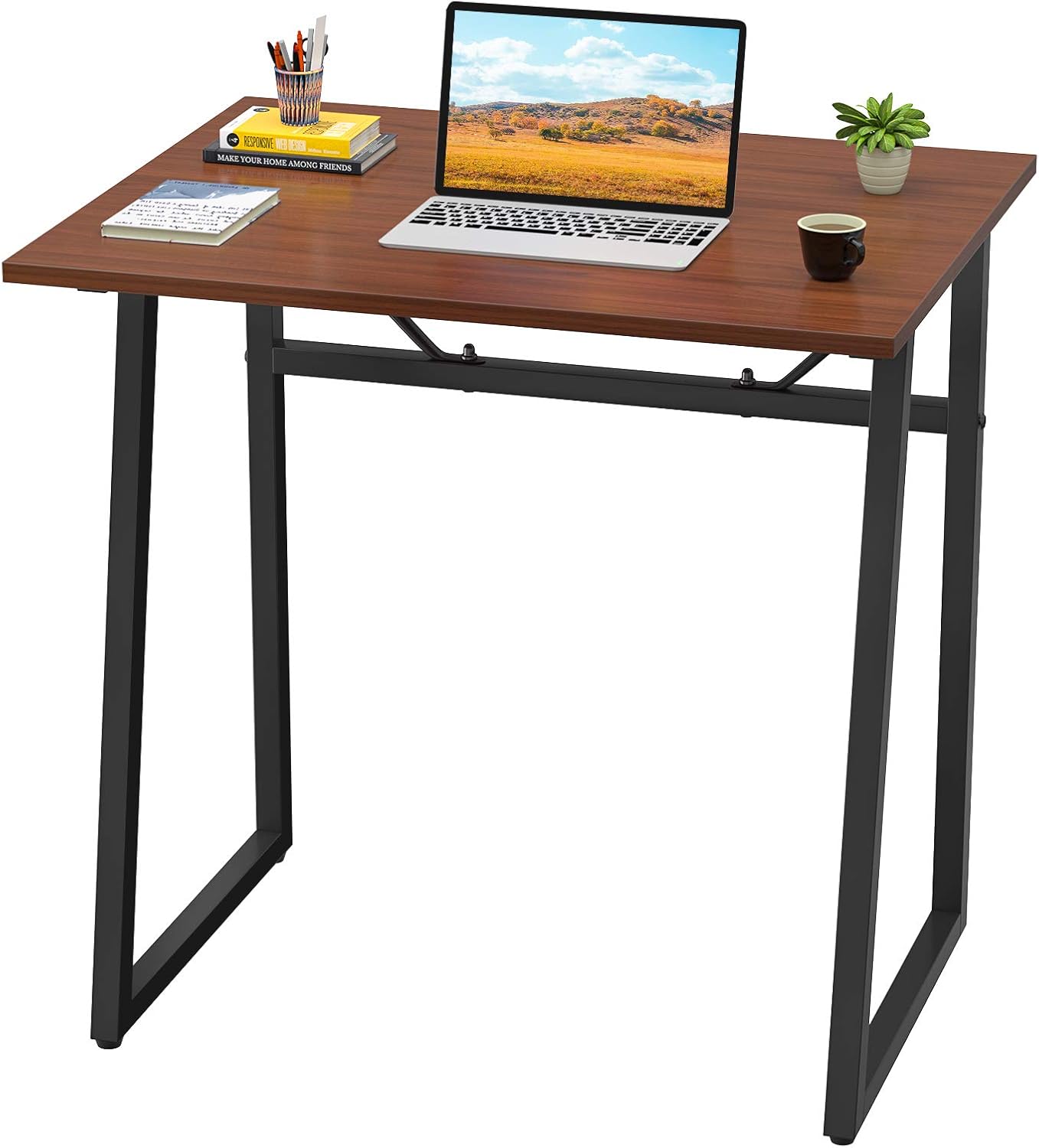 Homfio Computer Desk, 23.6’’ Modern Simple Study Desk Student Desk PC Laptop Notebook Writing Table for Home Office Workstation Small Reading Desk for Space Saving