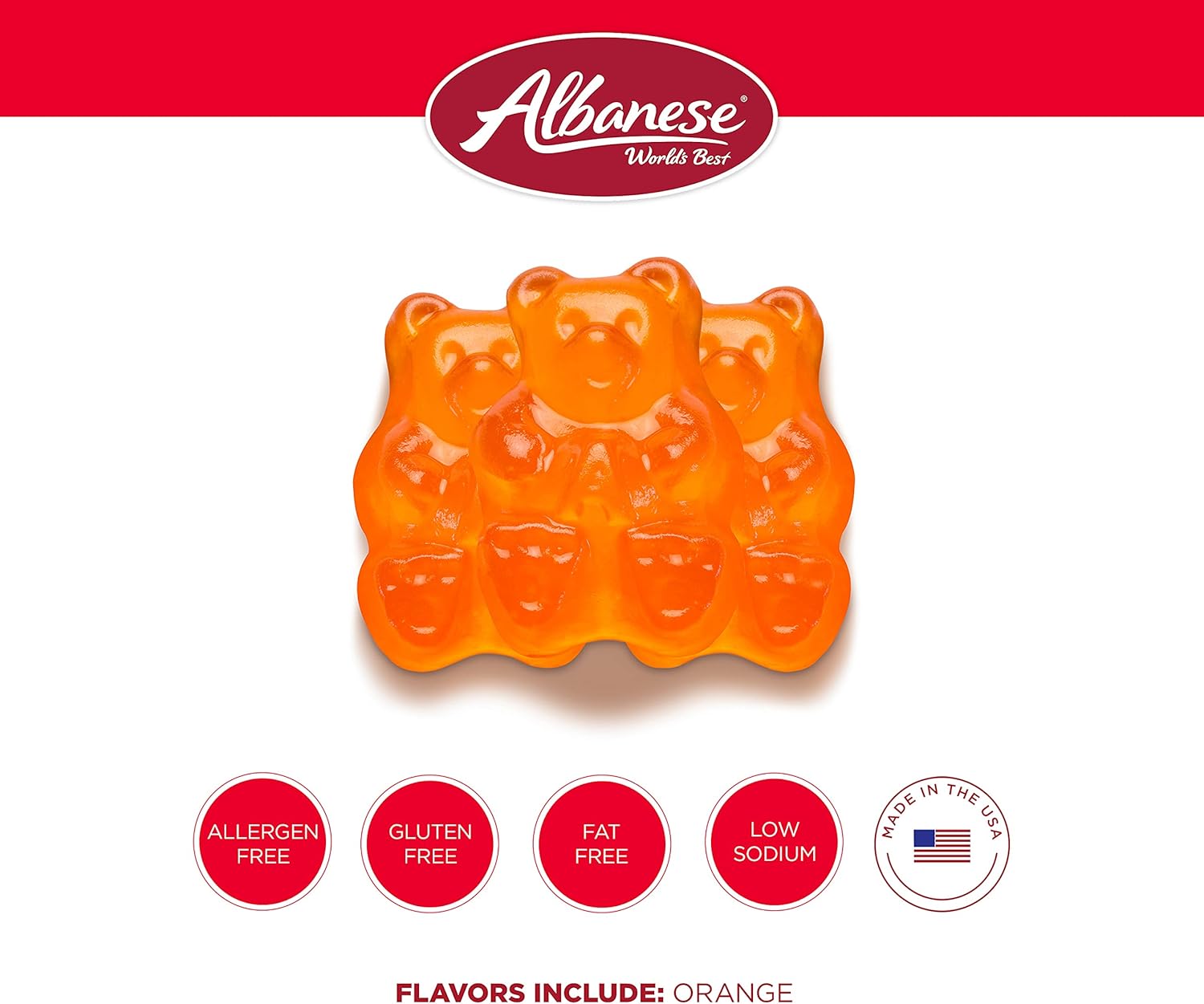 Candy, Oran Gummi Bears, 5-pound Bag