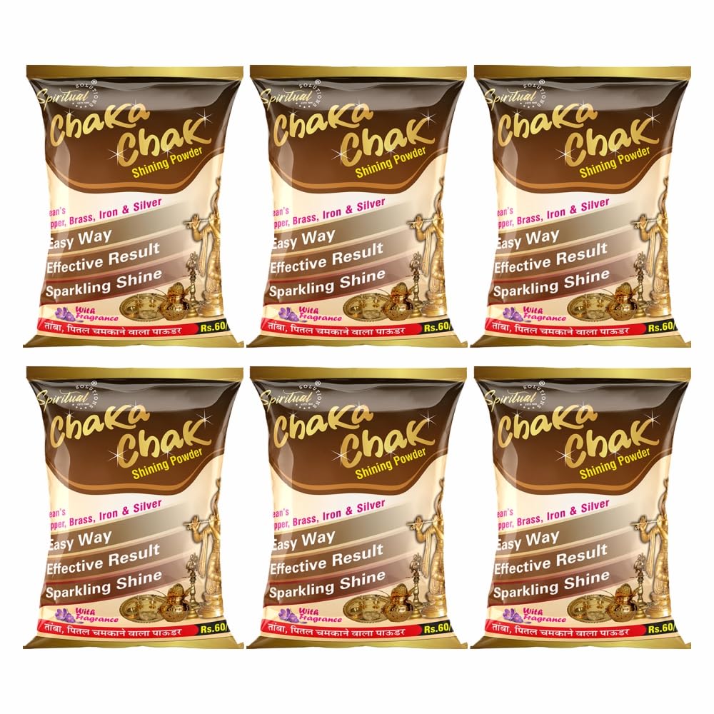 SPIRITUAL SOLUTIONS Chaka Chak Metal Shining Powder (200 Gms Each) - Pack of 6 (B0CT3X6LVR) Amazon Price History, Amazon Price Tracker