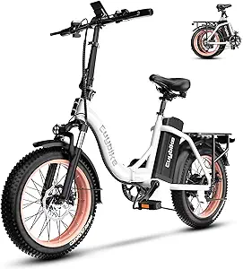 1000W Folding Electric Bike,48V 20AH Removable Battery E Bike,30+MPH,80 Miles Max Range Electric Bike for Adults,20