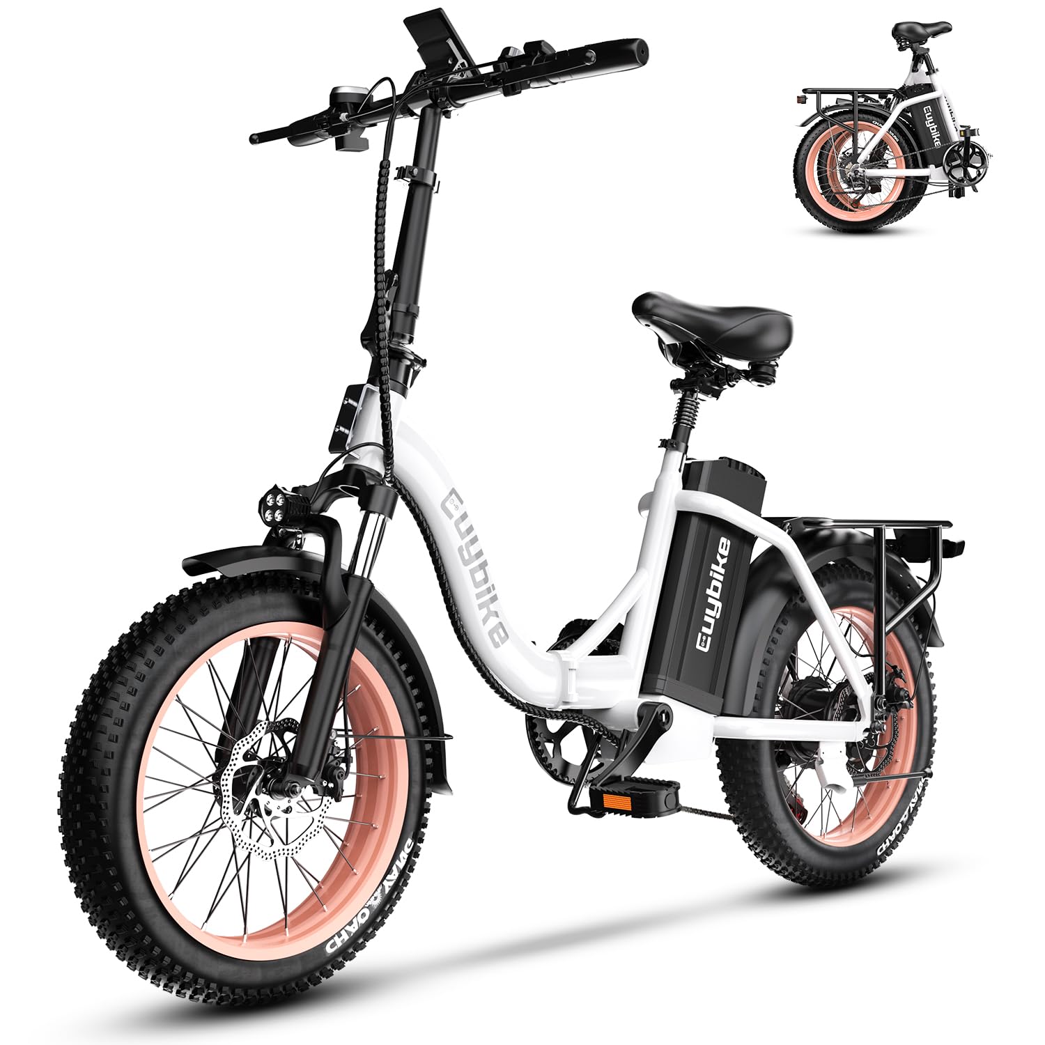 Kebiko F7 20" Fat Tire Folding E-Bike